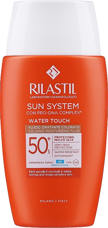 Сонцезахисний флюїд для обличчя - Rilastil Sun System Water Touch Color Fluid SPF50+ — фото N1