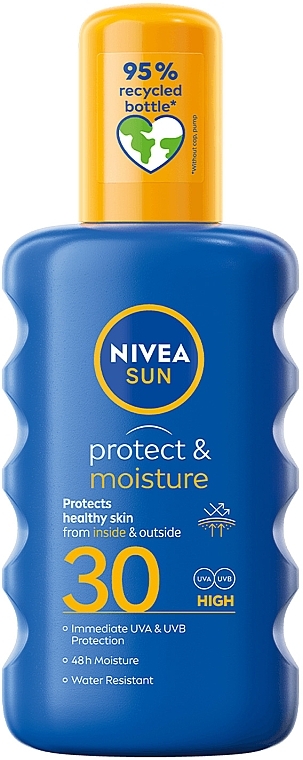 Сонцезахисний спрей "Захист та зволоження" SPF 30 - NIVEA SUN Protect & Moisture