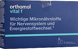 Парфумерія, косметика Вітаміни флакон + капсули (7 днів) - Orthomol Vital F