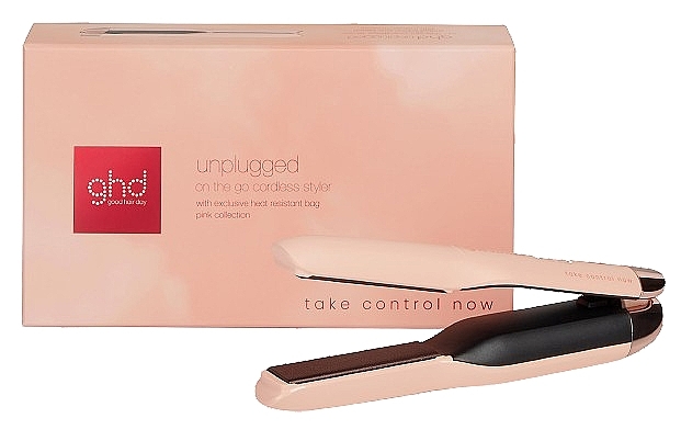 Беспроводной стайлер для волос, розовый - Ghd Unplugged Pink Take Control Now — фото N1