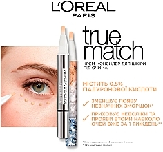Крем-консилер для кожи вокруг глаз с гиалуроновой кислотой - L`Oréal Paris True Match — фото N3