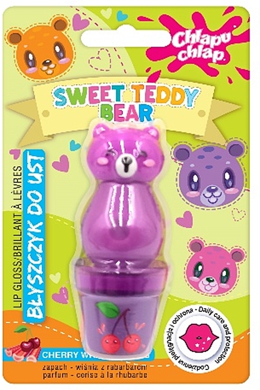 Блеск для губ в форме медведя - Chlapu Chlap Lip Gloss Sweet Teddy Bear — фото N1