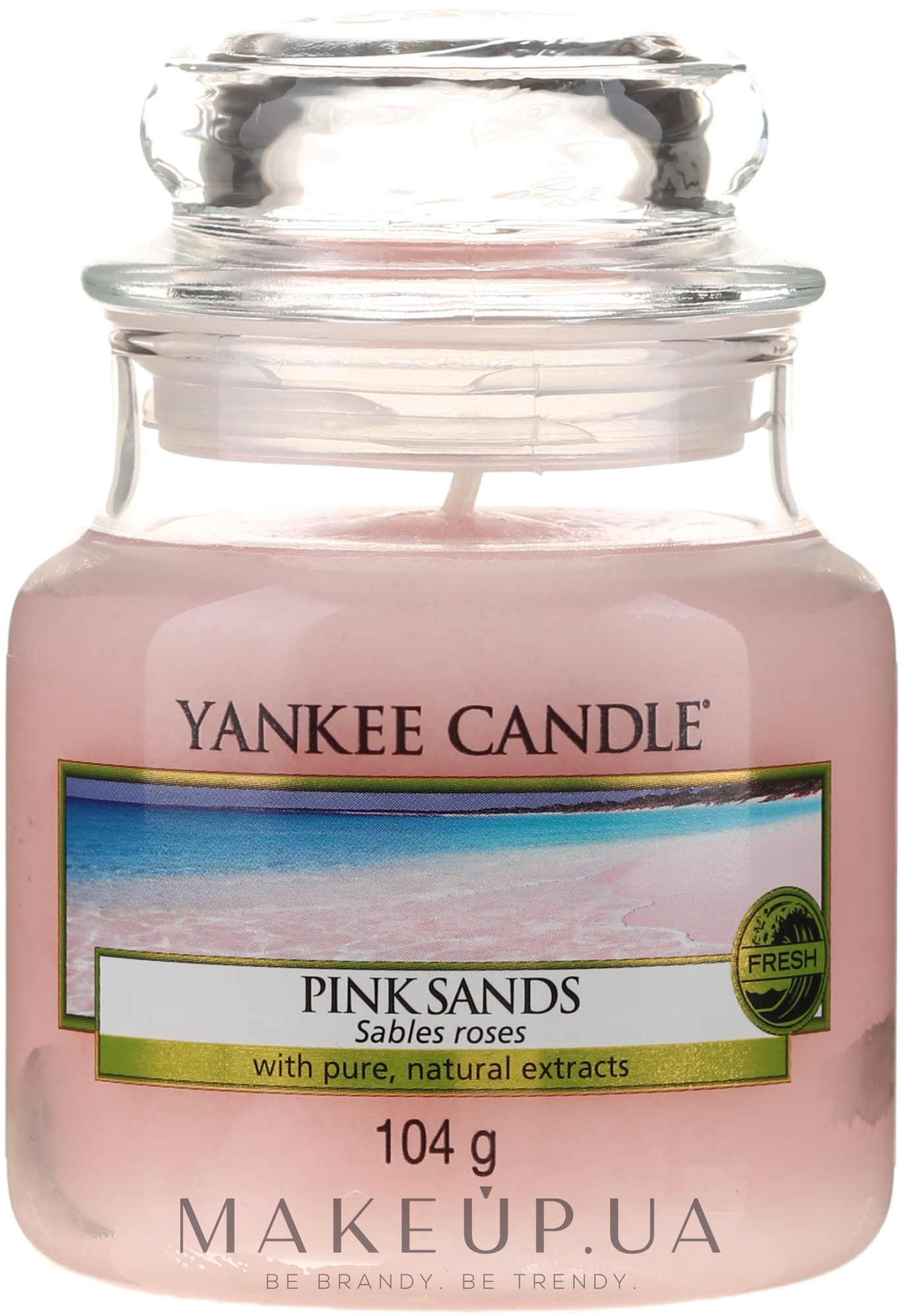 Свеча в стеклянной банке - Yankee Candle Pink Sands — фото 104g