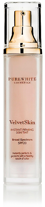 Тинт для лица - Pure White Cosmetics VelvetSkin Instant Firming Skin Tint SPF 20 — фото N1