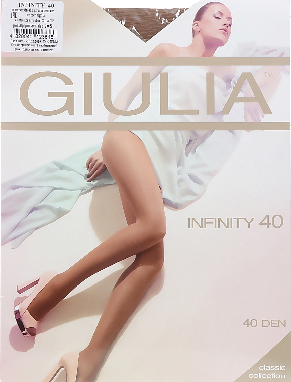 Колготки для жінок "Infinity" 40 Den, glace - Giulia — фото N1