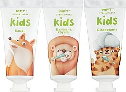 Набор зубных паст для детей - MFT (3x25 г) — фото N2