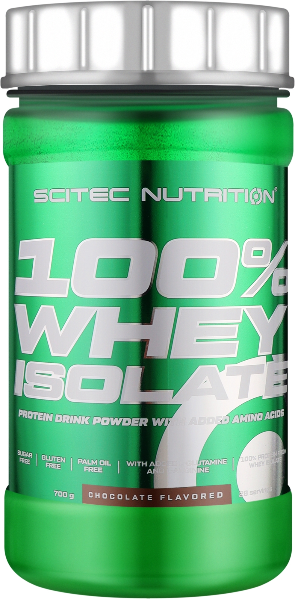 Протеїн сироватковий, ізолят "Шоколад" - Scitec Nutrition 100% Whey Isolate Chocolate — фото 700g