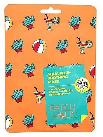 Заспокійлива тканинна маска для обличчя - Patch Holic Aqua Plus+ Soothing Mask — фото N1