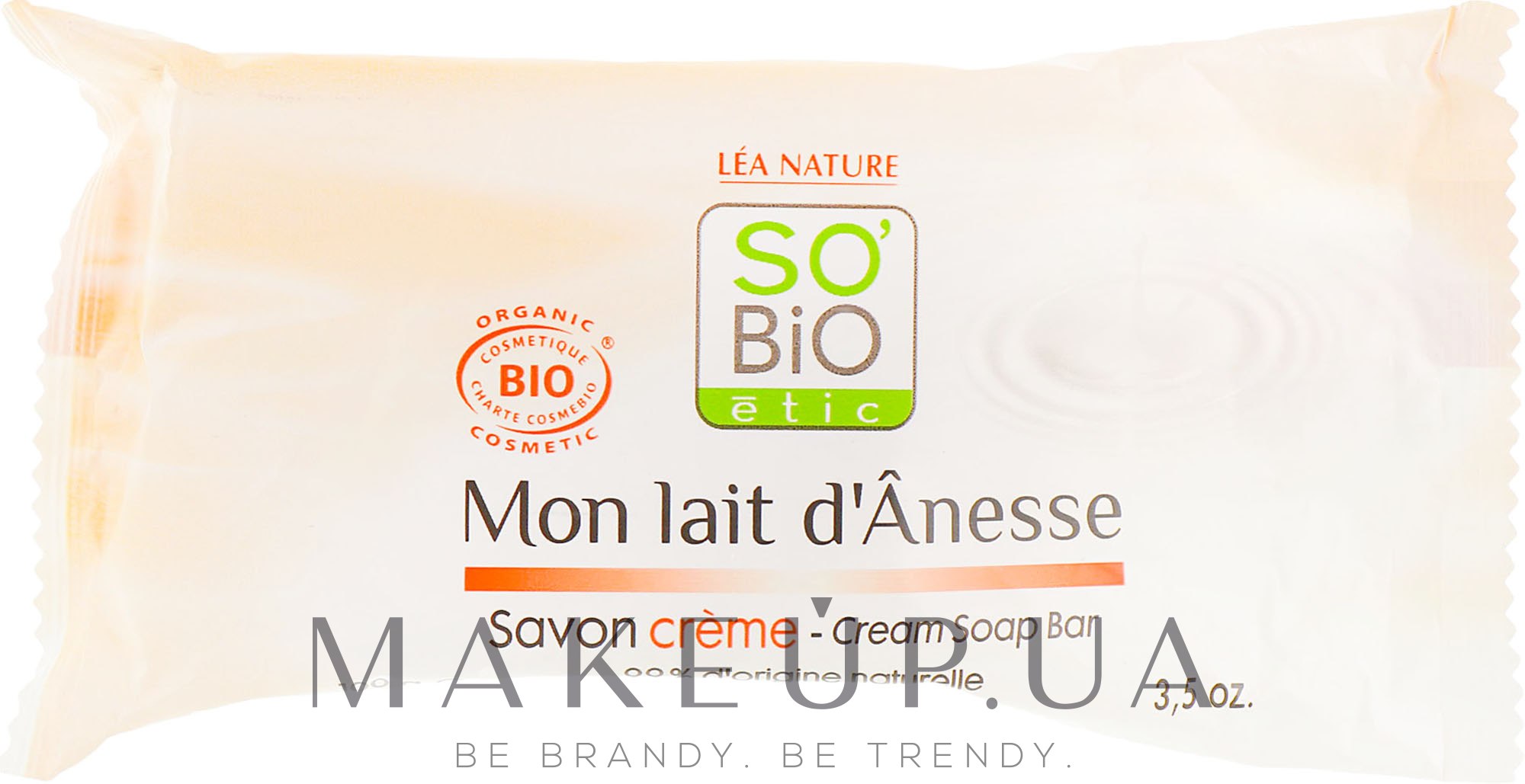 Крем-мыло с ослиным молоком - So'Bio Etic Donkey's Milk Face Cream Soap — фото 100g