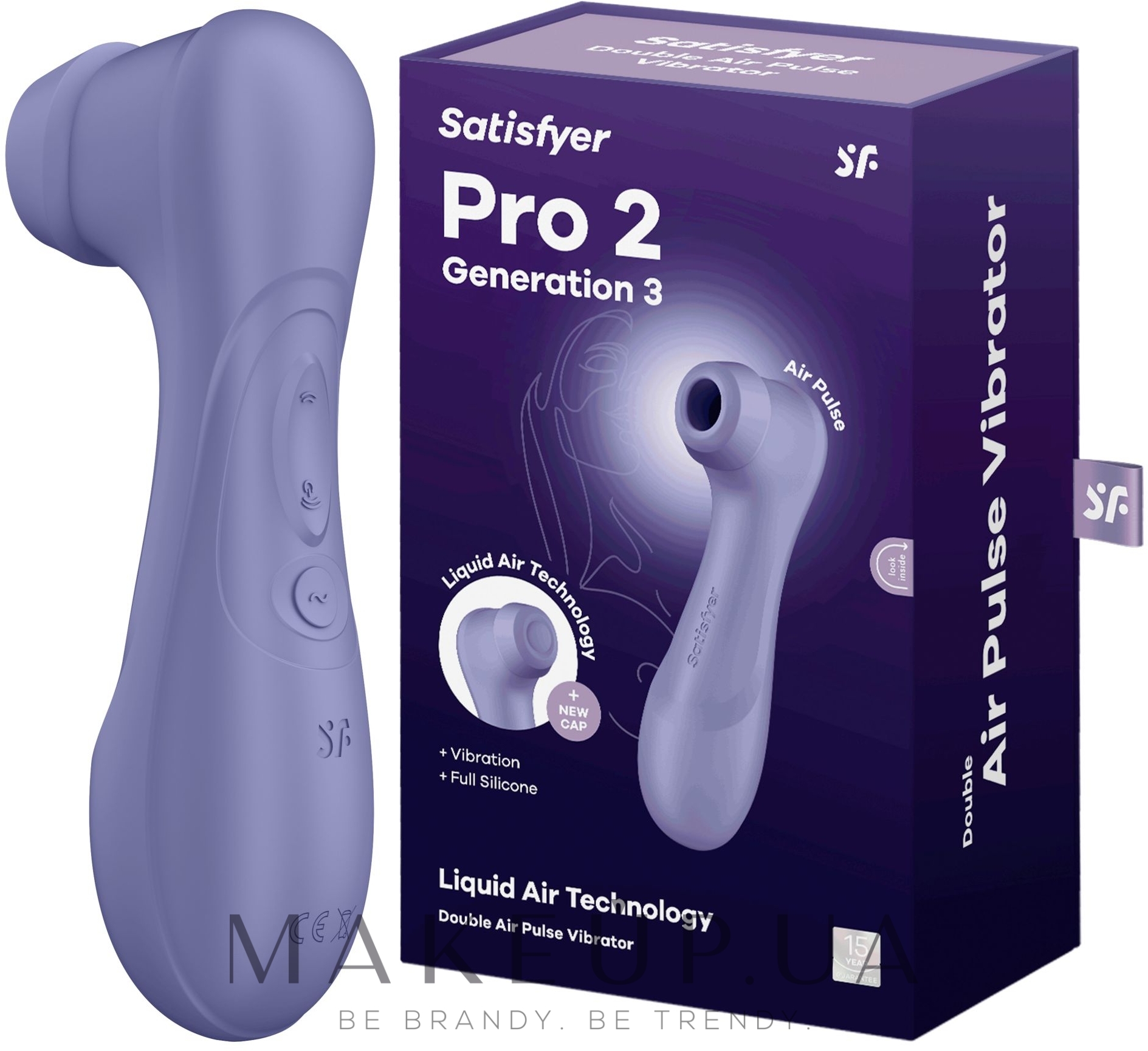 Вакуумный клиторальный стимулятор 3 поколения, лиловый - Satisfyer Pro 2  Generation 3 With Liquid Air Technology: купить по лучшей цене в Украине |  Makeup.ua