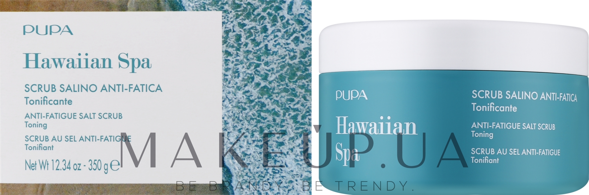 Скраб для тела против усталости - Pupa Hawaiian Spa Anti-Fatigue Salt Scrub Toning — фото 350g