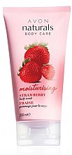 Скраб для тіла "Стигла полуниця" - Avon Naturals Body Care Moisturising Strawberry Body Scrub — фото N1