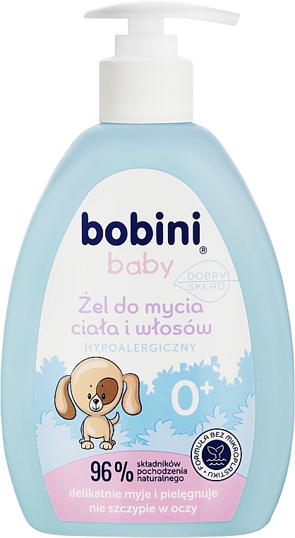Гіпоалергенний гель для тіла та волосся - Bobini Baby Body & Hair Wash Hypoallergenic — фото N1