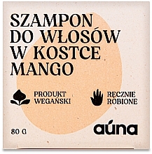 Твердый шампунь для волос "Манго" - Auna Mango Shampoo — фото N1