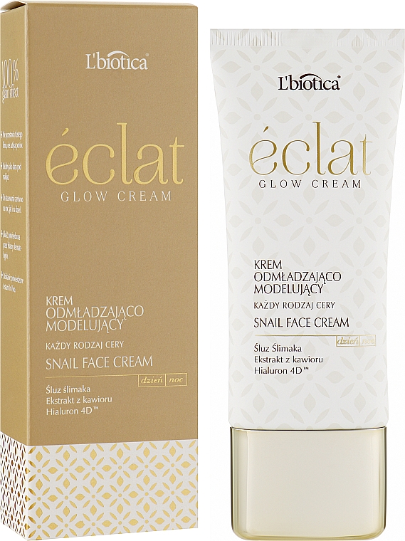 Крем омолоджувальний і моделювальний для обличчя - L'biotica Eclat Clow Cream — фото N2