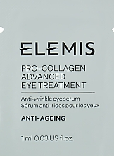 Духи, Парфюмерия, косметика Сыворотка для кожи вокруг глаз - Elemis Pro-Collagen Advanced Eye Treatment (пробник)