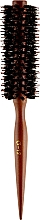 Парфумерія, косметика Щітка-брашинг CS-12D, з дерев'яною конусною ручкою та скошеним ворсом - Cosmo Shop
