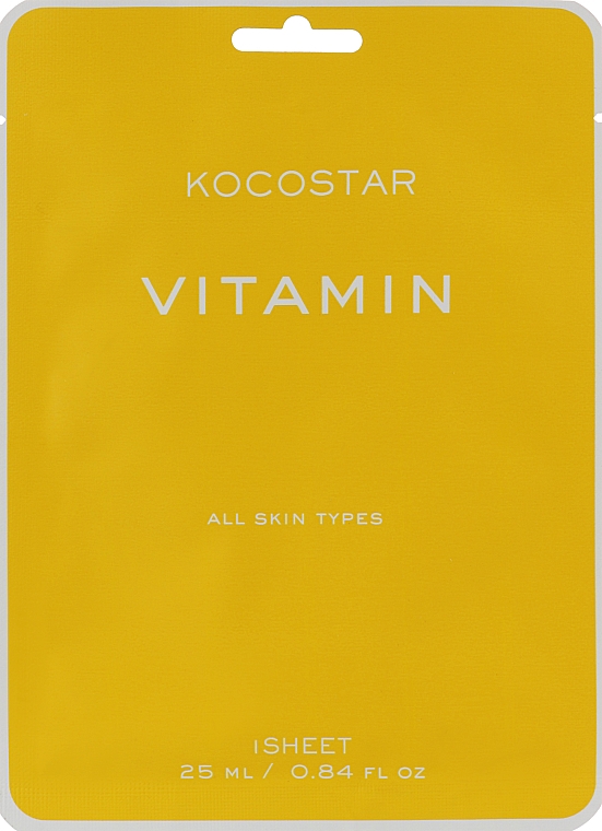 Антиоксидантная маска для сияния кожи с витаминами - Kocostar Vitamin Mask — фото N1