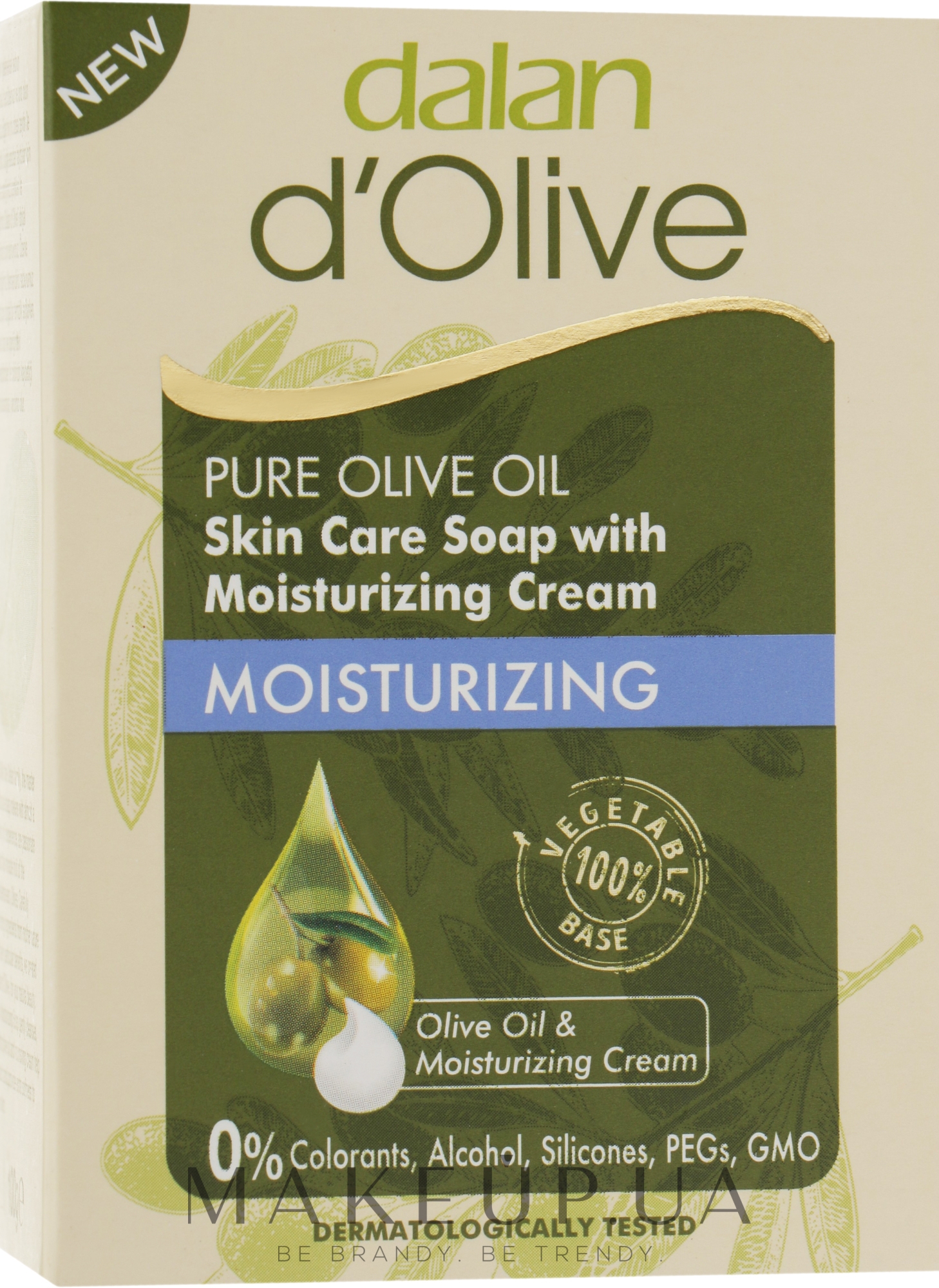 Зволожувальне крем-мило для тіла - Dalan D'Olive Moisturizing Cream Skin Care Soap With — фото 100g