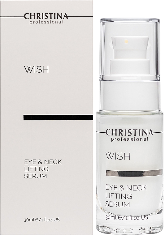Сиворотка для підтягнення шкіри навколо очей і шиї - Christina Wish Eye and Neck Lifting Serum — фото N2