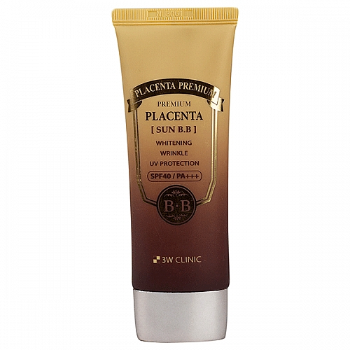 Солнцезащитный BB крем для лица с плацентой - 3W Clinic Premium Placenta Sun BB Cream — фото N1