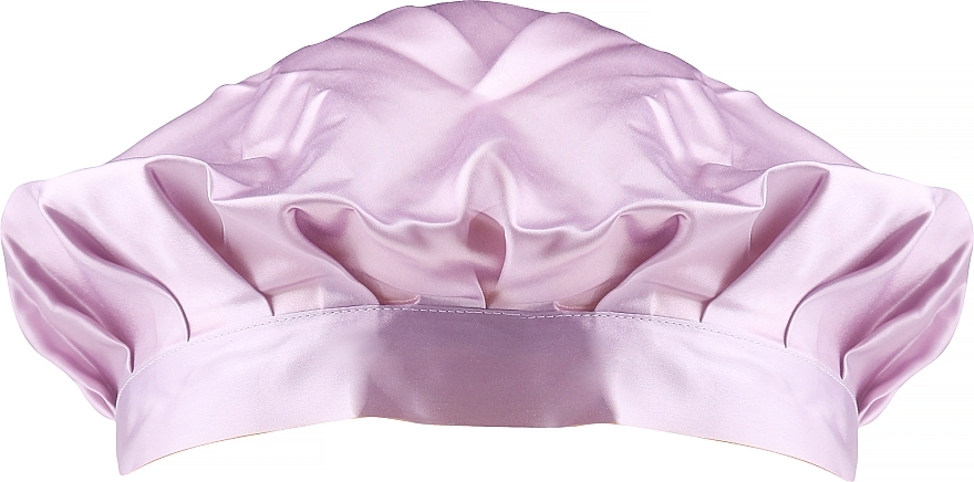 Шелковая шапочка для кудрявых волос, пудрово-розовая - Twisty — фото N1