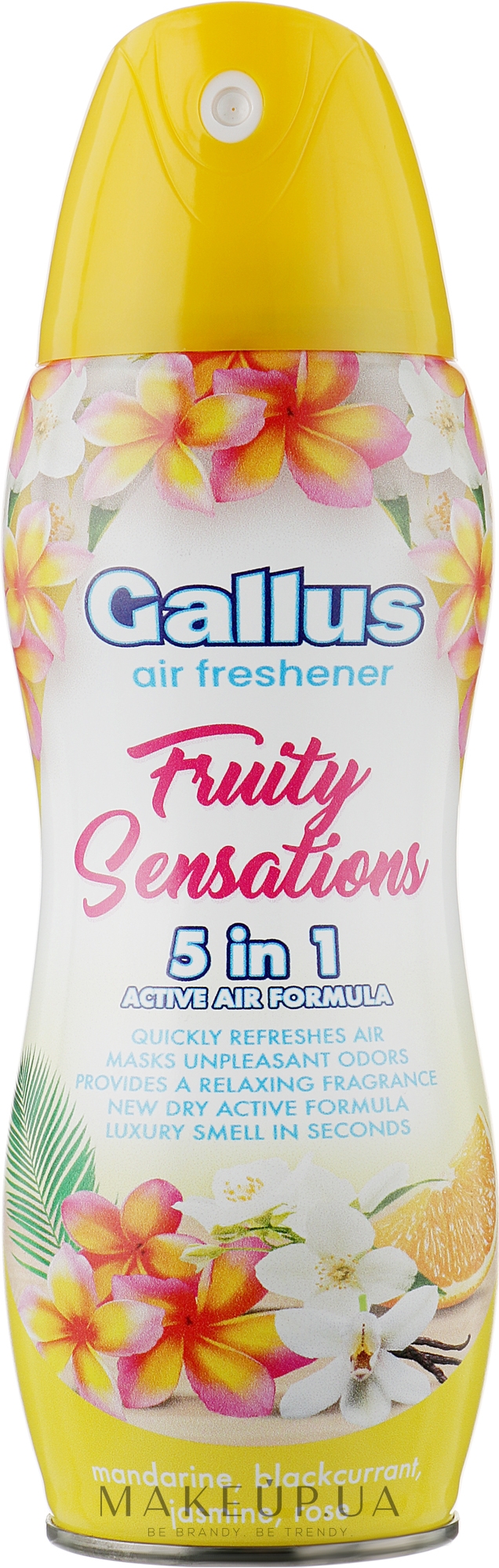Освежитель воздуха 5 в 1 "Fruity Sensations" - Gallus Air Freshener Fruity Sensations — фото 300ml