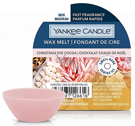 Ароматичний віск - Yankee Candle Classic Wax Christmas Eve Cocoa — фото N1