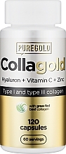 Коллаген с гиалуроновой кислотой, витамином С и цинком, в капсулах - PureGold CollaGold Beef & Fish Collagen — фото N1