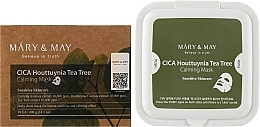 Тканинні маски з заспокійливою дією - Mary & May CICA Houttuynia Tea Tree Calming Mask — фото N2