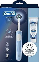 Духи, Парфюмерия, косметика Набор - Oral-B Vitality Pro Blue (t/paste/75ml + t/brush)