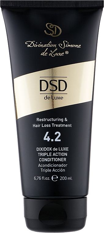 Бальзам-кондиционер двойного действия против выпадения волос № 4.2 - Simone Dixidox DeLuxe Triple Action Conditioner — фото N1