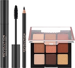 Набор, 3 продукта - Makeup Revolution Into The Bronze Eye Set Gift Set — фото N2