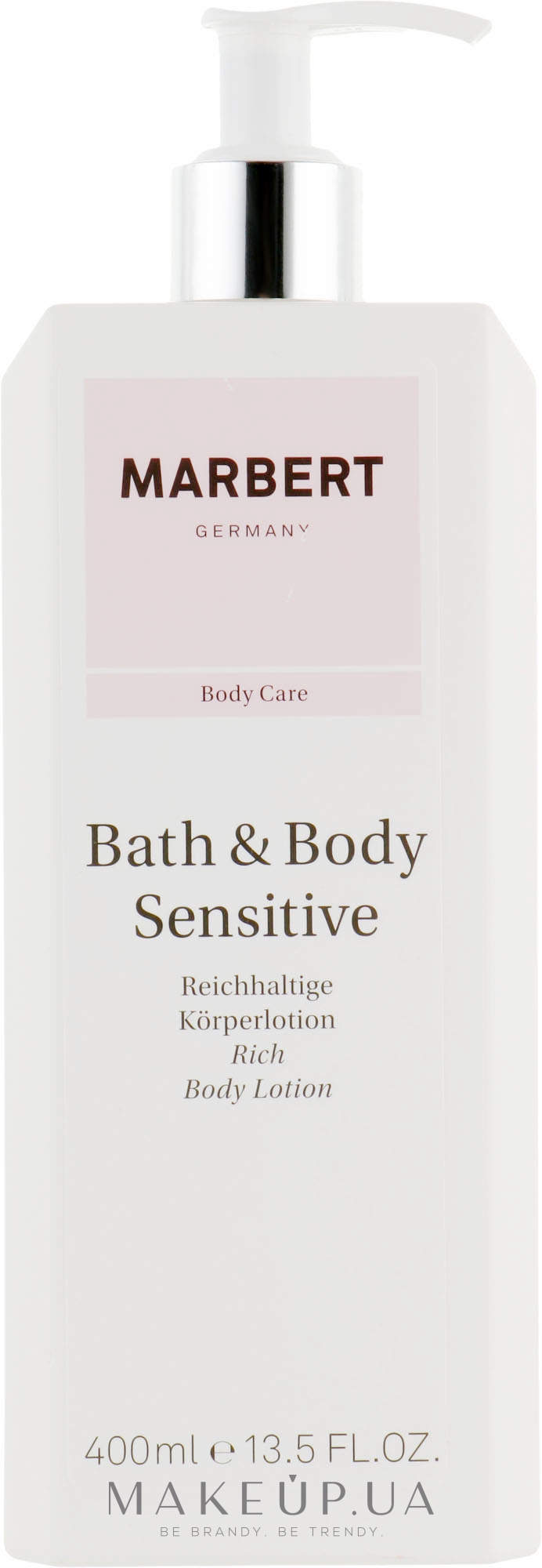 Лосьйон для чутливої й сухої шкіри тіла - Marbert Bath & Body Sensitive Body Lotion — фото 400ml