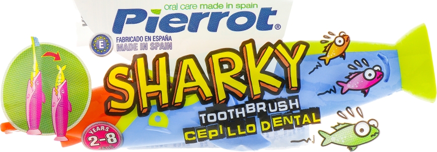 Дитяча зубна щітка "Акула", м'яка - Pierrot New Active — фото N1