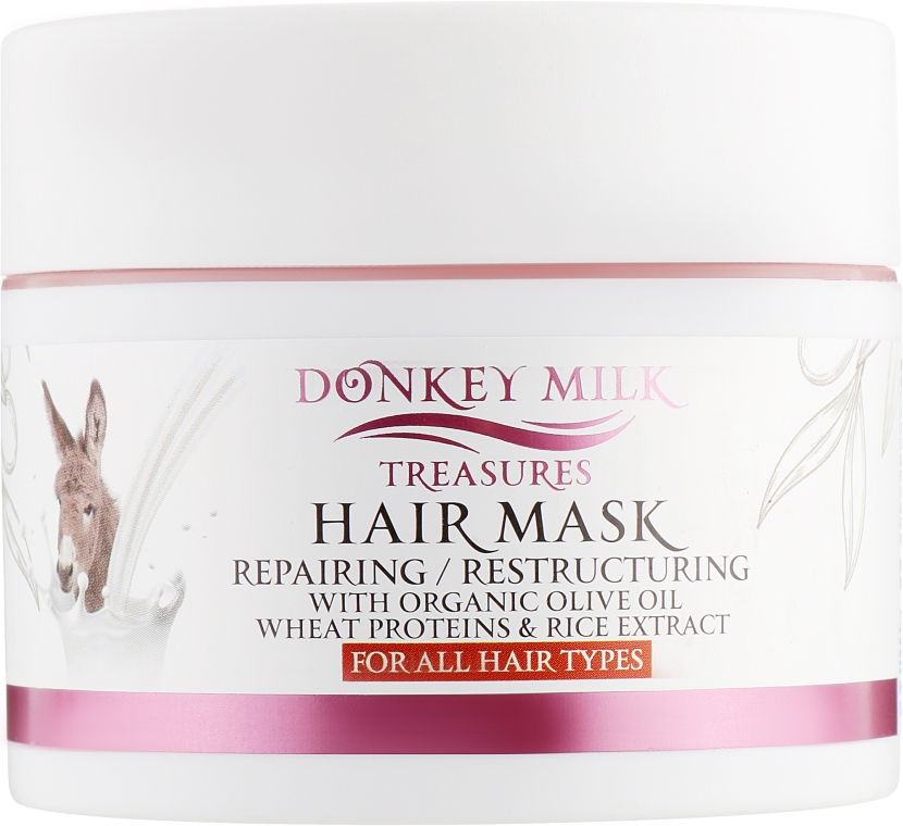 Восстанавливающая маска с молоком ослицы - Pharmaid Donkey Milk Hair Mask — фото N2