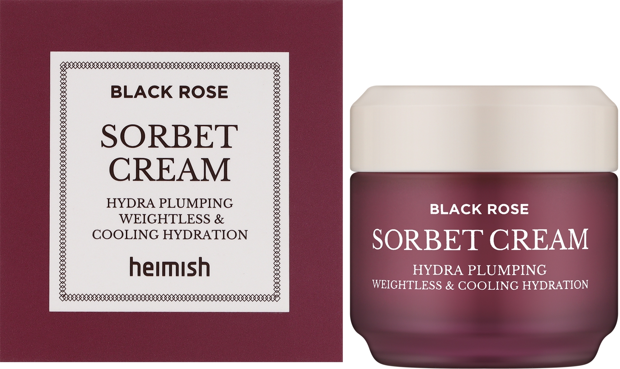 Омолаживающий крем-щербет для лица с черной розой - Heimish Blak Rose Sorbet Cream — фото 50ml