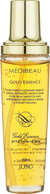 Омолоджувальна есенція для обличчя із золотом та рослинними екстрактами - Medibeau Gold Essence — фото N1