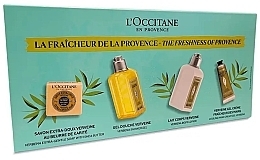 Набор - L'Occitane En Provence Verbena Set (sh/gel/70ml + b/milk/70ml + h/cr/30ml + soap/50g) — фото N2