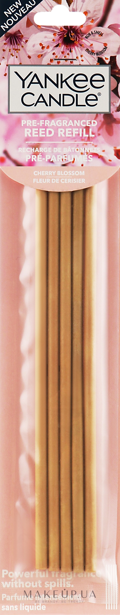 Ароматичні палички - Yankee Candle Cherry Blossom Pre-Fragranced Reed Refill — фото 5шт