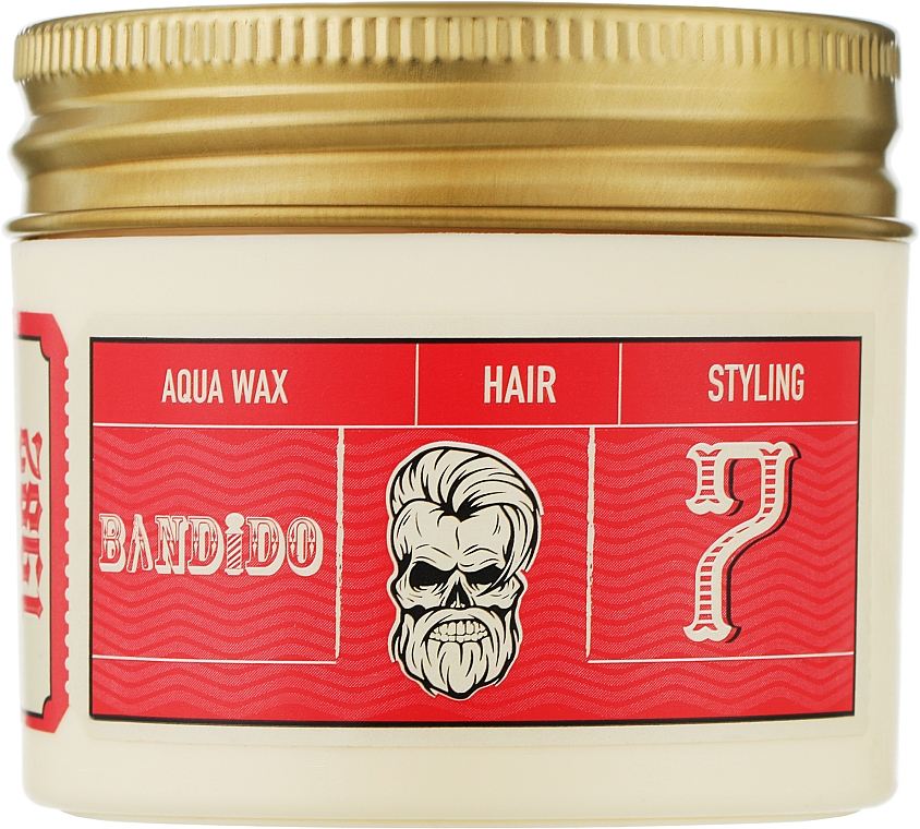 Воск для укладки волос на водной основе сильной фиксации - Bandido Aqua Wax 7 Strong Red
