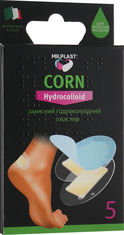 Защитный гидроколлоидный пластырь - Milplast Corn Hydrocolloid