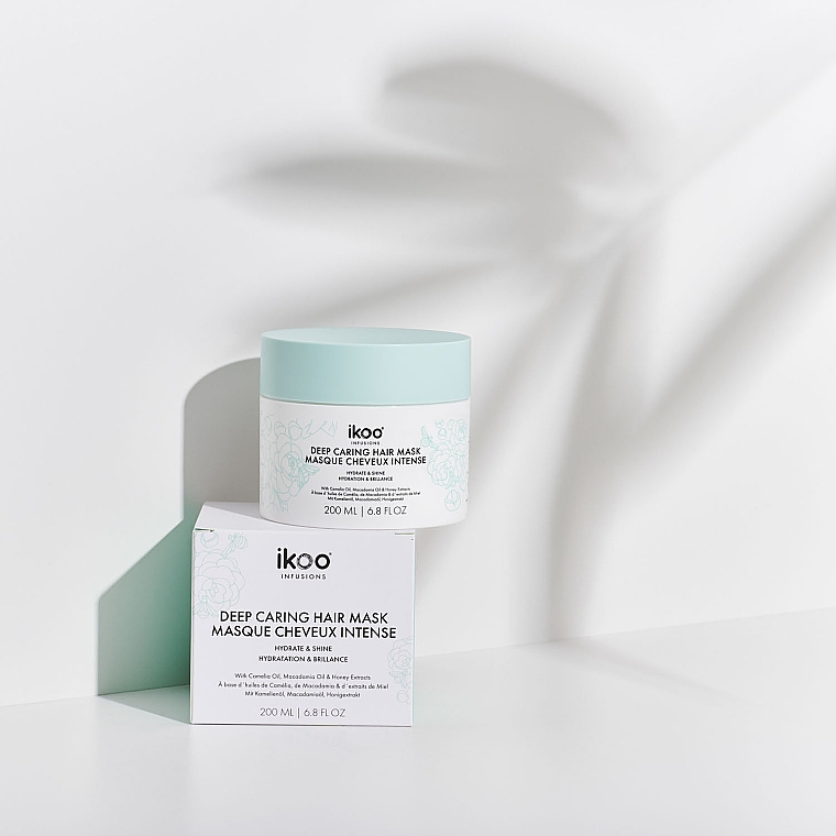 Маска-смузі для волосся "Зволоження і блиск" - Ikoo Infusions Deep Caring Hair Mask — фото N2