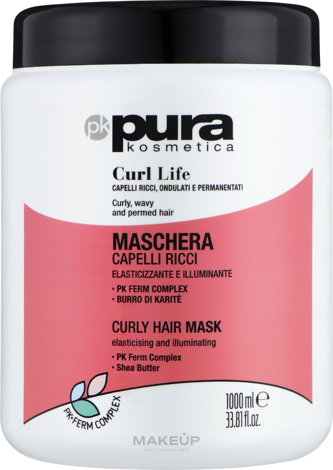 Маска для волос - Pura Kosmetica Curl Life Mask — фото 1000ml