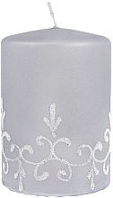 Духи, Парфюмерия, косметика Декоративная свеча "Тиффани", 7x10 см, серебряная - Artman Tiffany Candle