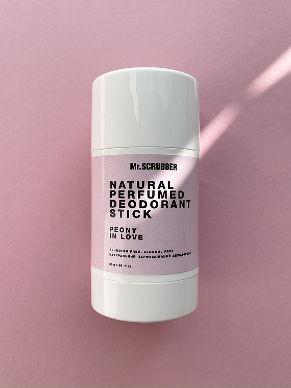 Натуральный парфюмированный дезодорант "Peony In Lov" - Mr.Scrubber Natural Perfumed Deodorant Stick — фото N2