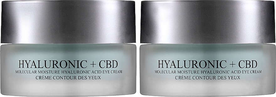 Набор - London Botanical Laboratories Hyaluronic acid+CBD Molecular Moisture Surge Eye Cream (cr/20ml + cr/20ml) — фото N1
