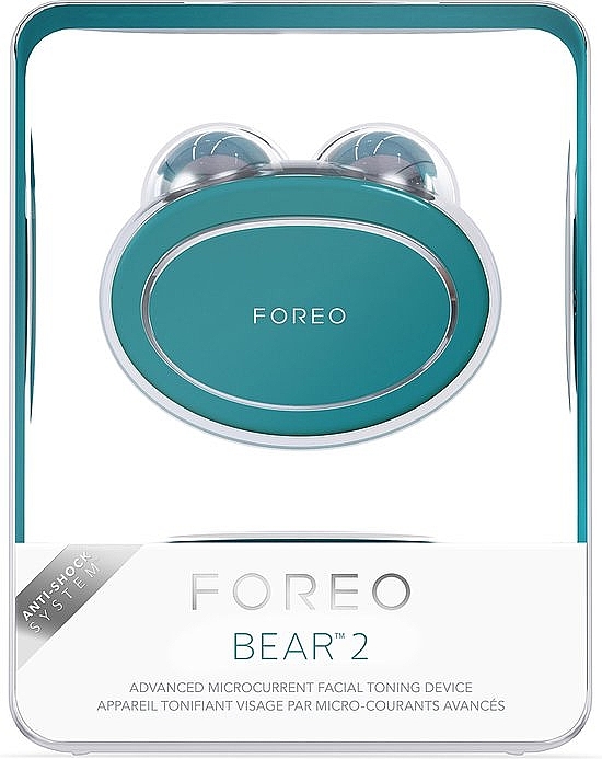 Микротоковый аппарат для лица - Foreo Bear 2 Advanced Microcurrent Full-Facial Toning Device Evergreen — фото N2