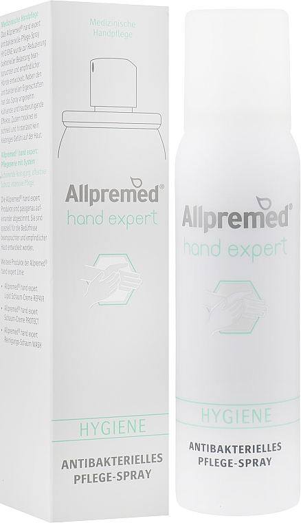 Антибактериальный спрей для рук - Allpremed Hand Expert Hygiene Antibakterielles Pflege-Spray — фото N1