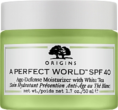 Парфумерія, косметика Крем для обличчя - Origins A Perfect World SPF 40 Age-defense Moisturizer with White Tea